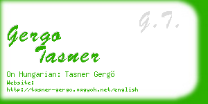 gergo tasner business card